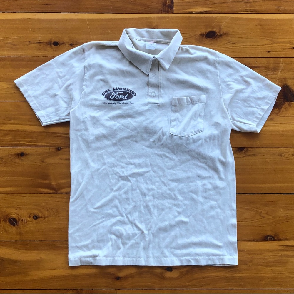 Vtg Ford Don Sanderson Car Dealership Shirt